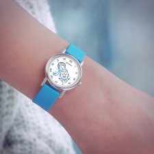 Zegarek mały - Wodnik - silikonowy, niebieski